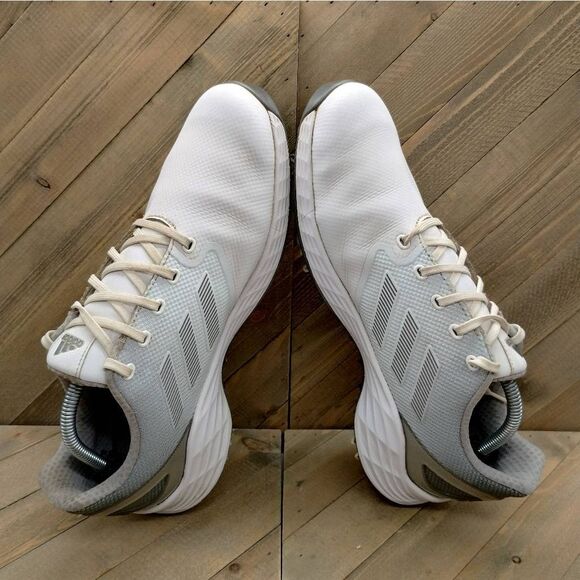 Adidas ZG21 Lightstrike Boost Golf Shoes Mens Size 11 White Silver Golf Spikes - Picture 7 of 9